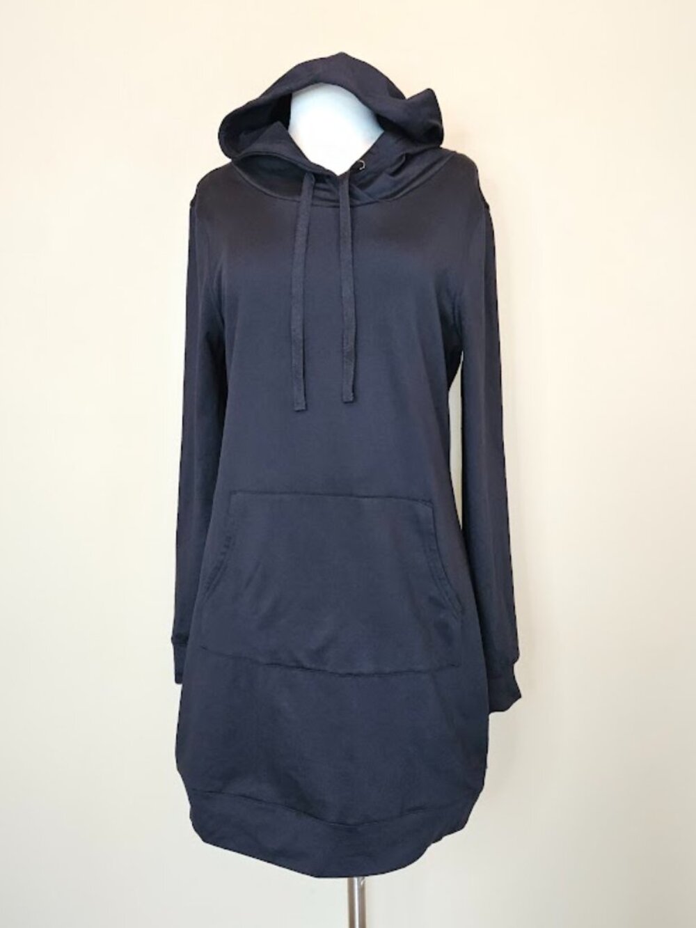 Fabletics Black Hoodie Dress Mini Short Long Sleeve Pullover Athleisure Medium